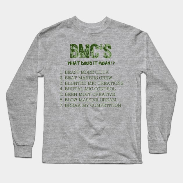 The BMC's : What Does it Mean?!?!? Long Sleeve T-Shirt by Veritè Kulture Vulture T-Shirts & Apparel